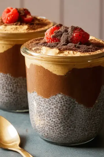 High-Protein Peanut Butter & Chocolate Chia Pudding