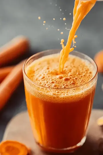 Immune Boosting Orange, Carrot & Ginger Juice
