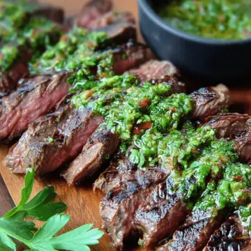 Skirt Steak Marinade with Chimichurri Recipe