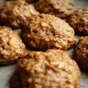 Clean Banana Oat Cookies