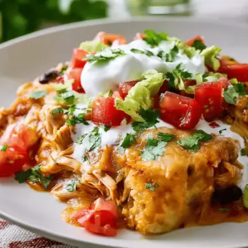Slow Cooker Chicken Enchilada Casserole