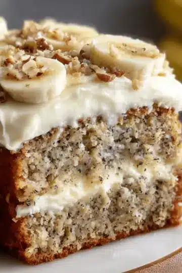 Amazing Banana Bread Cake with Cream Cheese Frosting
