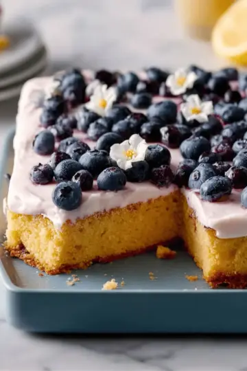 Lemon-Blueberry Sheet Cake
