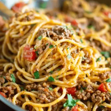 One-Pot Taco Spaghetti