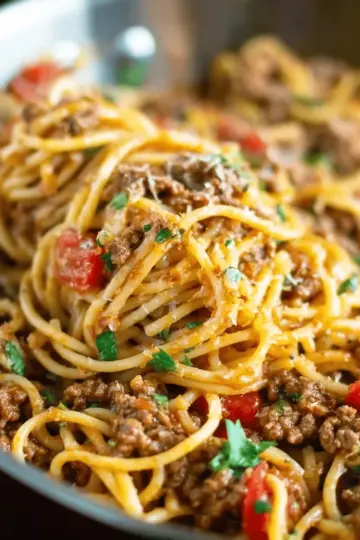 One-Pot Taco Spaghetti