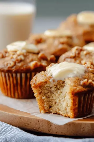 Banana Cream Cheese Muffins