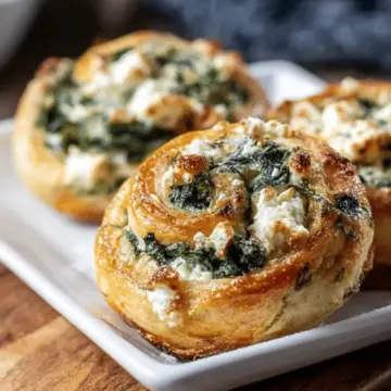 Spinach Feta Pinwheels