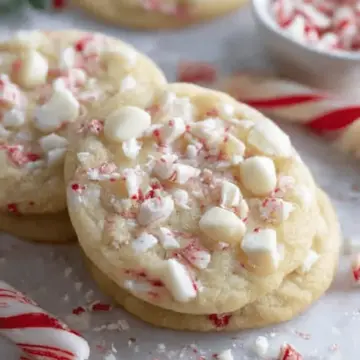White Chocolate Peppermint Cookies