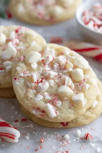 White Chocolate Peppermint Cookies