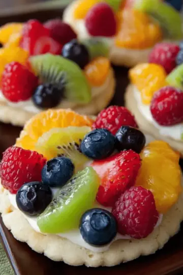 Sugar Cookie Fruit Pizzas