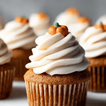 Pumpkin Cupcakes with Cream Cheese Frosting