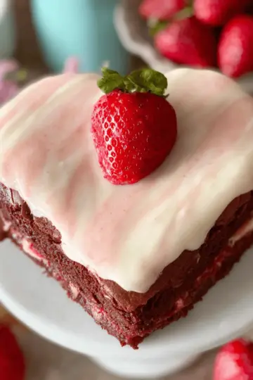 Strawberry Sweetheart Brownies