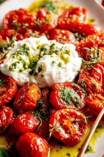 Roasted Tomatoes with Burrata