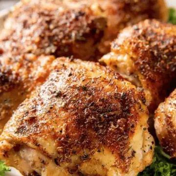 Crispy Baked Chicken Thighs