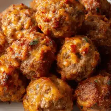 Cheesy Sausage and Rotel Balls