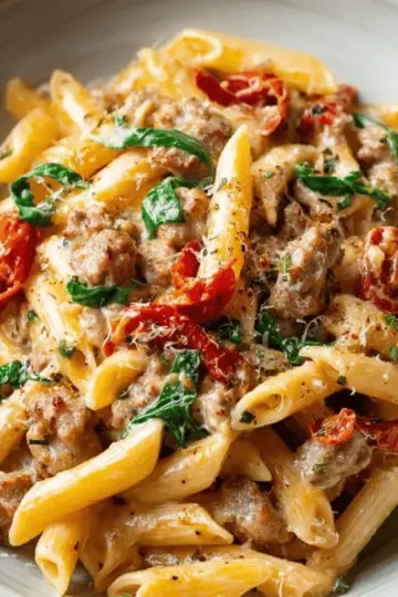 Tuscan Sausage Pasta