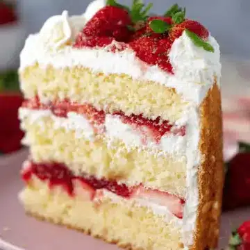 Strawberry Mascarpone Cake