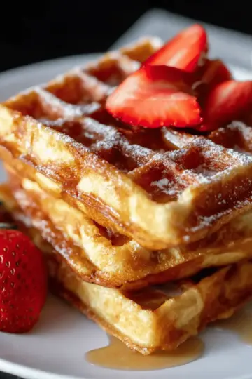 Easy French Toast Waffles