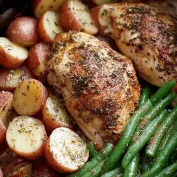 Slow Cooker Chicken and Potatoes with Green Beans