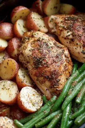Slow Cooker Chicken and Potatoes with Green Beans