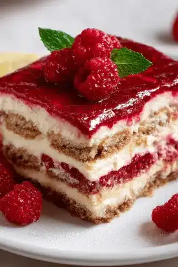 Fresh Raspberry Tiramisu