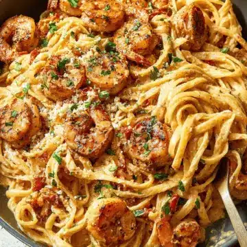 Creamy Cajun Shrimp Pasta