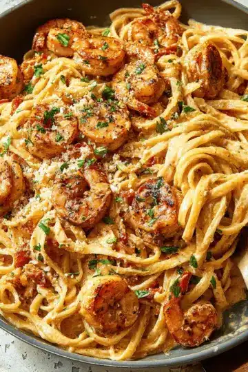 Creamy Cajun Shrimp Pasta