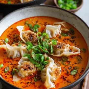 Red Curry Dumpling Soup