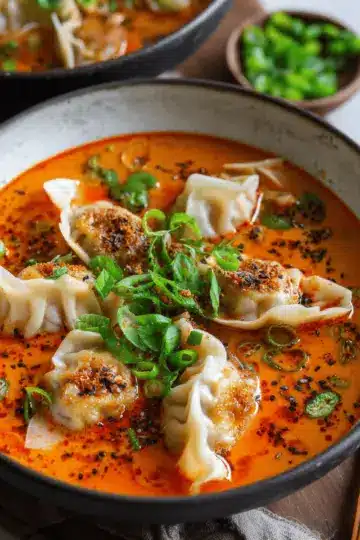 Red Curry Dumpling Soup