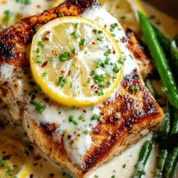 Mahi Mahi Fish in Lemon Garlic Cream Sauce