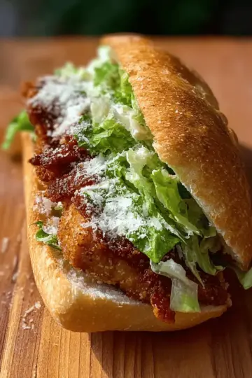 Crunchy Chicken Caesar Sandwich