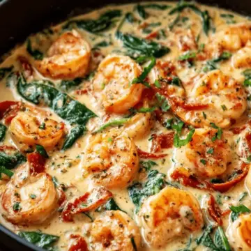 Easy Creamy Tuscan Shrimp Recipe