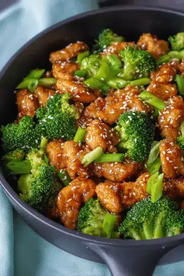 Honey Sesame Chicken and Broccoli