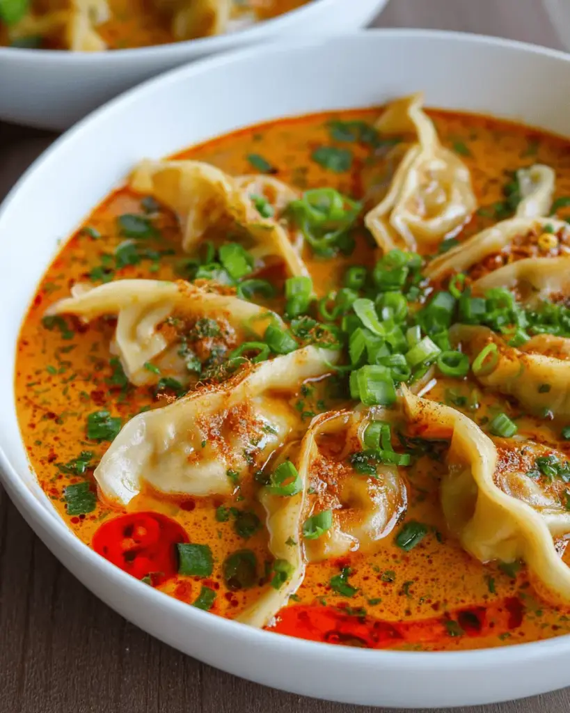 Red Curry Dumpling Soup