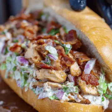 Chicken Bacon Ranch Chopped Sandwich
