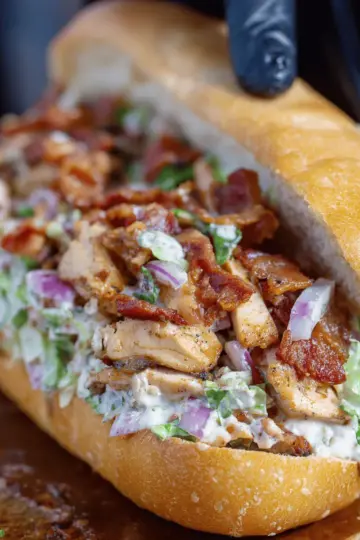 Chicken Bacon Ranch Chopped Sandwich