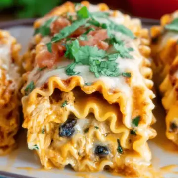 Southwest Chicken Lasagna Roll Ups