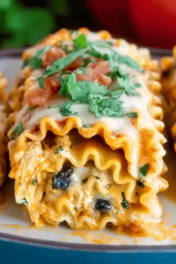 Southwest Chicken Lasagna Roll Ups