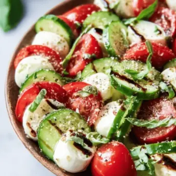 Cucumber Caprese Salad