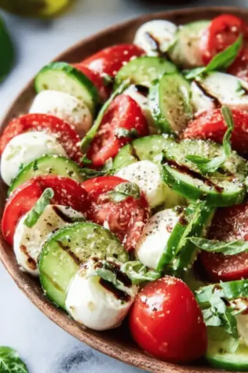 Cucumber Caprese Salad