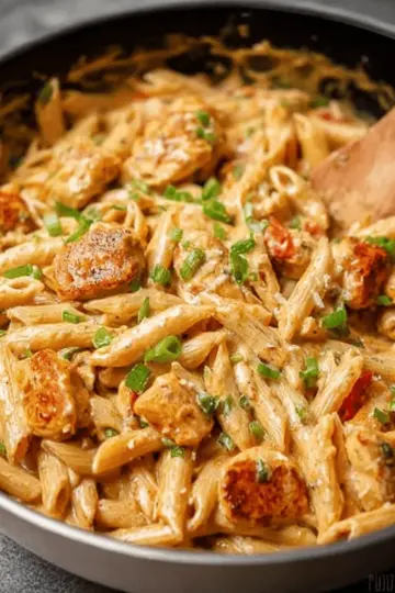 One Pot Creamy Cajun Chicken Pasta