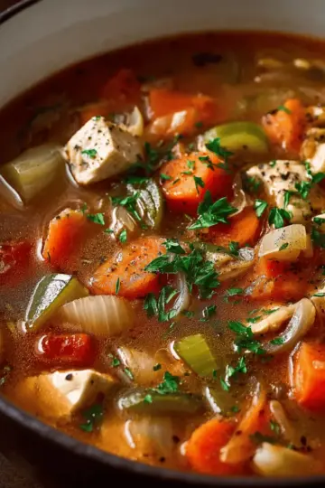 Leftover Turkey Vegetable Soup