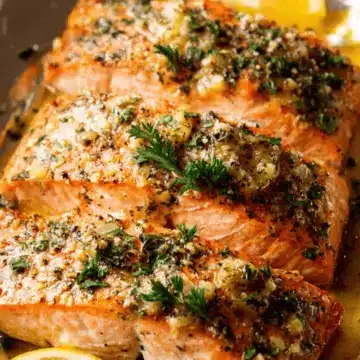Baked Lemon Garlic Butter Salmon