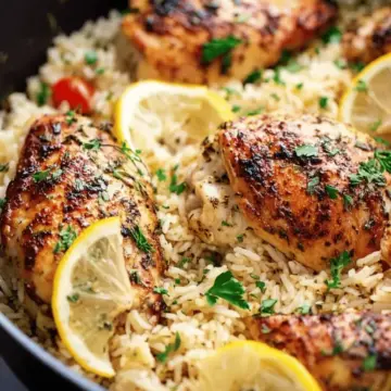 One Pot Lemon Herb Chicken and Rice