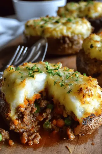 Shepherd’s Pie Stuffed Potatoes