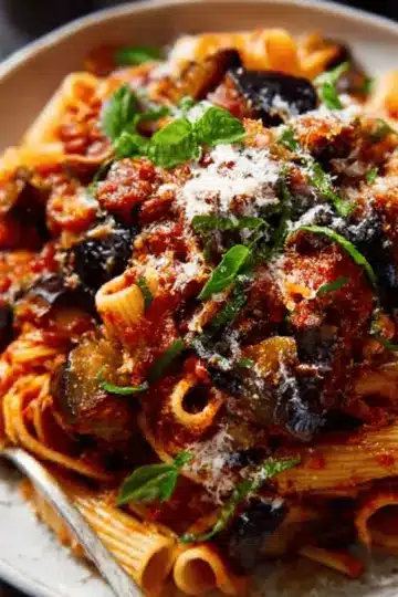 Pasta alla norma (Eggplant pasta)
