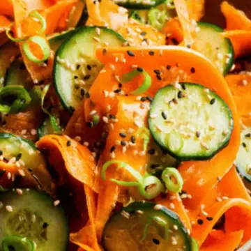 Cucumber and Carrot Salad (Asian inspired)