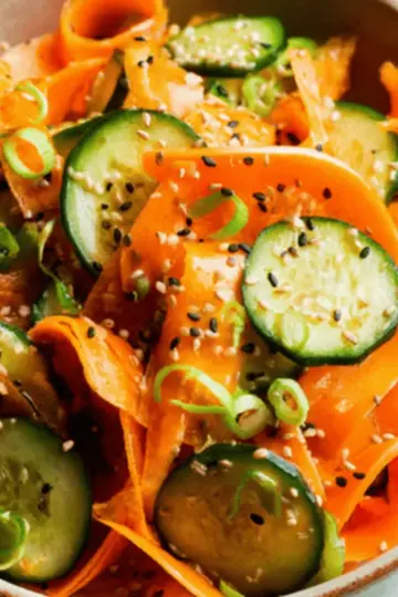 Cucumber and Carrot Salad (Asian inspired)