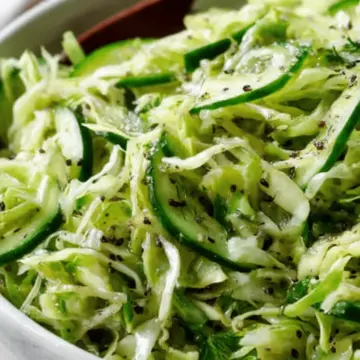 Green Cabbage Cucumber Salad