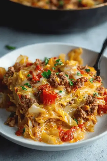 Low Carb Unstuffed Cabbage Casserole Recipe